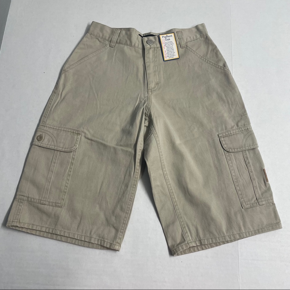 Beige Khaki cargo shorts 26” waist youth 12 pants